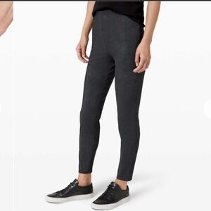 Lululemon Here to There High-Rise 7/8 Pant  Womens 6 Crosshatch Texture Black